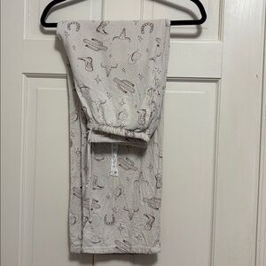 Cali 1850 linen beach pants Cowgirl Western print